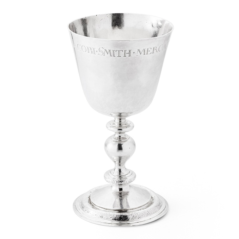THE STEEPLE KIRK, DUNDEE COMMUNION CUP, A CHARLES I SCOTTISH PROVINCIAL COMMUNION CUP ROBERT GARDYNE II OF DUNDEE CIRCA 1640